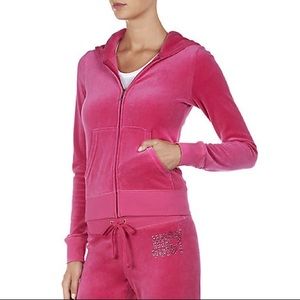 Hot Pink Juicy Velour Tracksuit